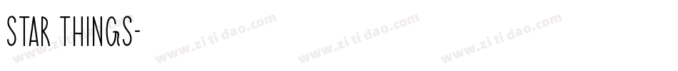 Star Things字体转换